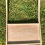 1950s Solid Wood Upholstered Highchair Image 4