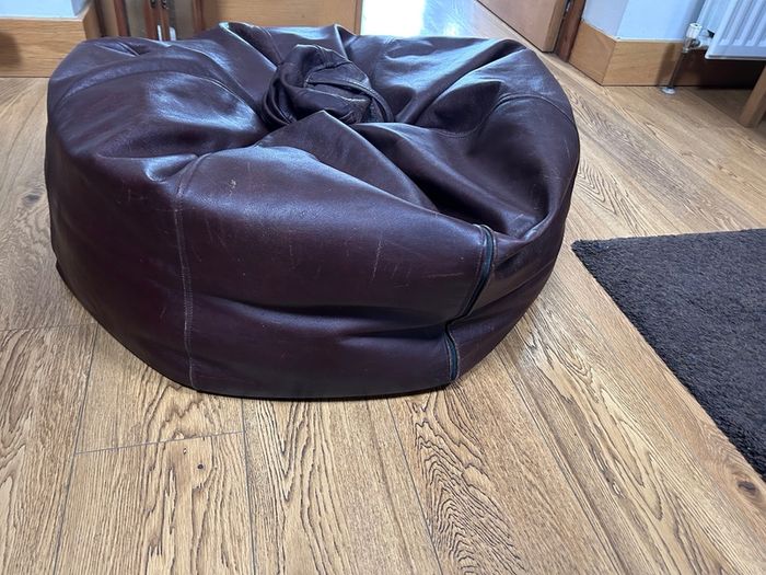 Leather bean bag 90cm x 90 cm