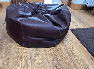 Leather bean bag 90cm x 90 cm
