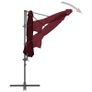 Cantilever Umbrella with Steel Pole Bordeaux Red 300 cm Image 4