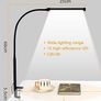 FREE P&P Led Desk Lamp with Clamp, Eye-Caring Clip on Light, Desk Light for Home Office, 3 Modes 10 Brightness, Flexible Gooseneck, Memory Function, Study, Work, Draw, Reading Image 3