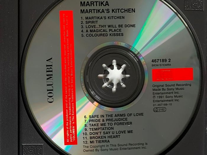 Martika [1991] Martika's Kitchen (CD Album)