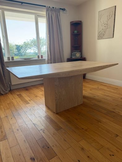 Travertine Dining Table and 6 Chairs