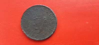 1805 Hibernia. Half Penny. George III