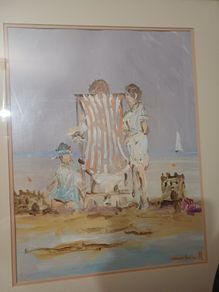 signed oil painting by well known Irish Artist Marie Carroll.