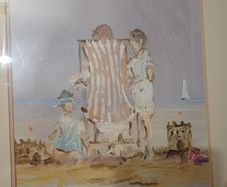 signed oil painting by well known Irish Artist Marie Carroll.