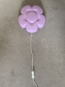 Ikea Purple Flower Wall Light