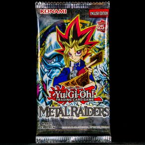 Yu-Gi-Oh! 25th Anniversary: Metal Raiders English Booster Pack 9 Cards MRD Unweighted 2023