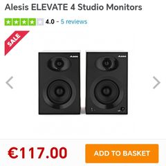 Alesis Elevate 4 Studio Monitors