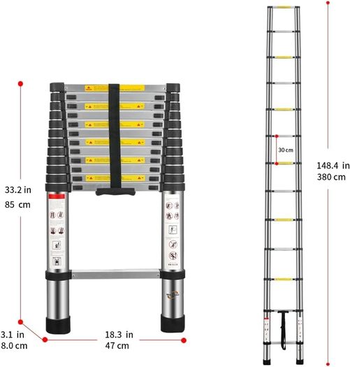 Ladder telescopic 3.8M (New in box)