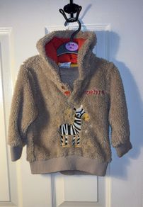 Fluffy Zebra jumper 12-18 months