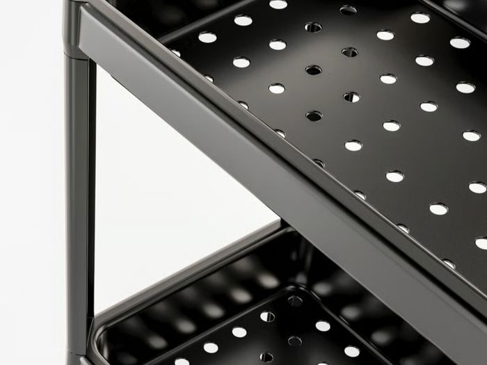 Black shelves