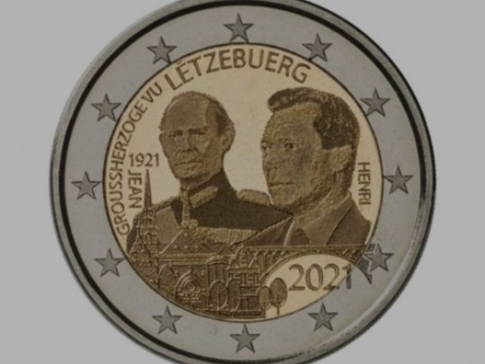 Luxembourg 2 Euro Commemorative 6 Coin Set Laser And Relief Variants