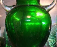 Green Glass Vase