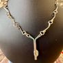 Vintage 1980s Irish Silver Modernist Knot Necklace Image 2