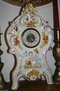 Vintage Mercedes Porcelain Clock Made In Germany