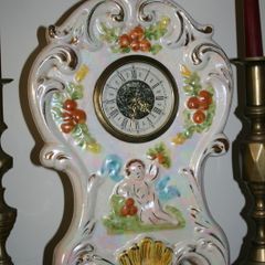 Vintage Mercedes Porcelain Clock Made In Germany