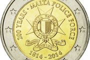 Malta 2 Euro Commemorative Coin 2014 - Malta Police Force. Uncirculated.