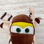 Super Wings Flying Friends Soft Plush Toy AirPlane Bello approx. 18 cm. Dirty Used Please see photos Image 3