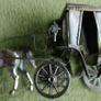 Vintage Hand Made Large Silver Plated Cutajar Works, Malta, Horse and Carriage Image 7