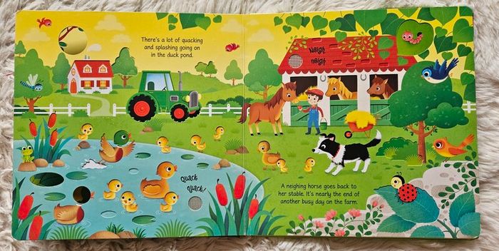 Usborne Farm Sounds by Sam Taplin