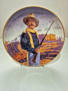 John Wayne "Hero of the West" Limited Edition Collector's Plate  Mint Condition