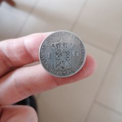1931 Netherlands Silver One Gulden Coin