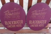 2 x blackwater lakeside hotel advertising signs ,not metal,lovely advertising display items,,buyer collects or pays postage thank you,,price for both ,or sell separate,sold as seen .