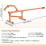 Timberjack, 46.5 in, Heavy Duty Steel Log Lifter, Log Roller with Adjustable Cant Hook, Logging Tools Log Jack for Logs Ups to 15" Dia, Timber Jack for Rolling Image 2