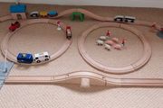 Wooden Train Set 62 Pieces