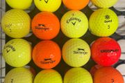 Coloured golf balls assorted x16