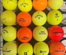 Coloured golf balls assorted x16