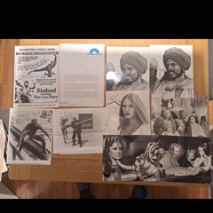 1977 Press Book/Press Kit Spiderman & Sinbad And The Eye Of The Tiger.
