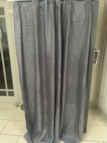 shower curtain and rail