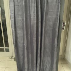 shower curtain and rail