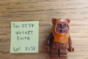 lego sw0237 wicket ewok, set star wars 8038