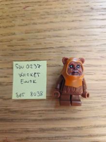 lego sw0237 wicket ewok, set star wars 8038