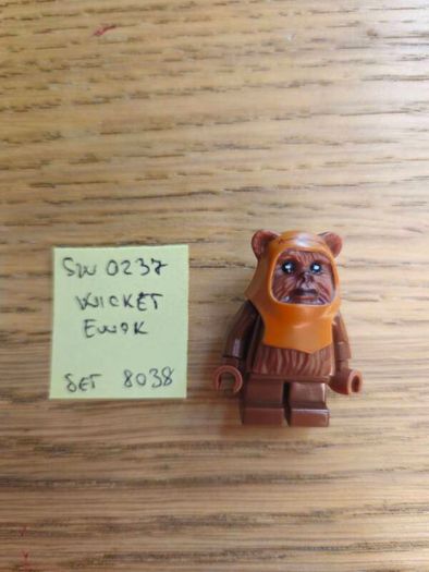 lego sw0237 wicket ewok, set star wars 8038