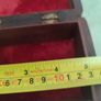 ANTIQUE Vintage Wooden Jewelry Box, Wooden Storage Box, Antique Jewelry Box, Inlaid Bone Jewelry Box, Wooden Carved Storage Box Image 9