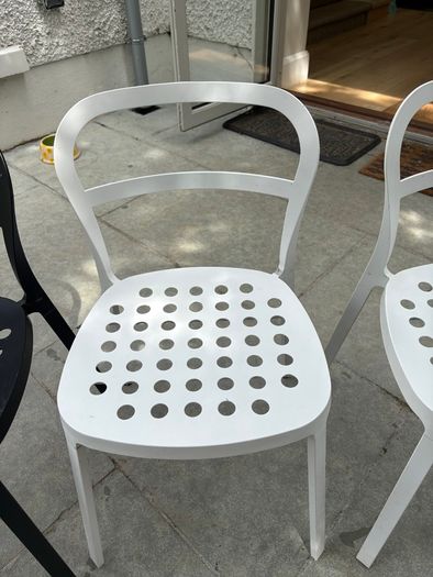 Metal chairs