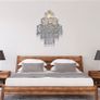 3-Tier Silver Chandelier Light Shade | Lamp Shade for Pendant Light Ceiling Light Shade Acrylic Crystal Chandelier Easy Fit Lampshades for Ceiling Lights for Living Room Bedroom Kitchen Hallway (FREE POSTAGE) Image 3