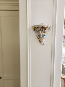Pair Antique Porcelain Wall shelves