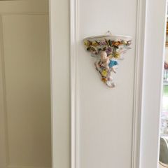 Pair Antique Porcelain Wall shelves