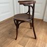 A vintage 1920s Thonet style bentwood chair with armrests. Image 7