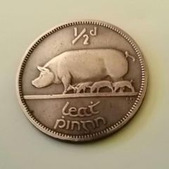 1941 Eire 1/2d Half Penny