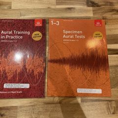 ABRSM grade 1 to 3 aural training books