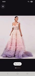 Pink Ombre Wedding Dress