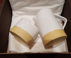 Thomas Diem Handmade in Ireland Pottery - Brand New Boxed Set -  Milk Jug and matching sugar Bowl.- Boxed -Brand New