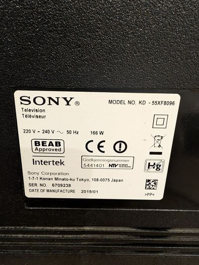 55 inch Sony Bravia