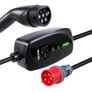 Mobile Wallbox, 11 kW 16A, Type 2 Portable EV Charger, 3 Phase Electric Vehicle Car Charger with 8 m Charging Cable, CEE16 Plug, LCD Screen, Adjustable EV Charging Station, IP66 Control Box Image 9